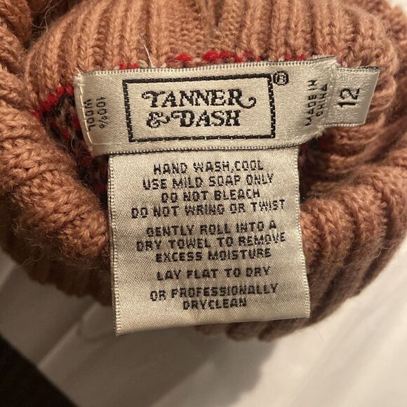 Preppy Dog Fashion Tanner & Dash Tartan Plaid Knit Dog Sweater - Picture 6 of 6